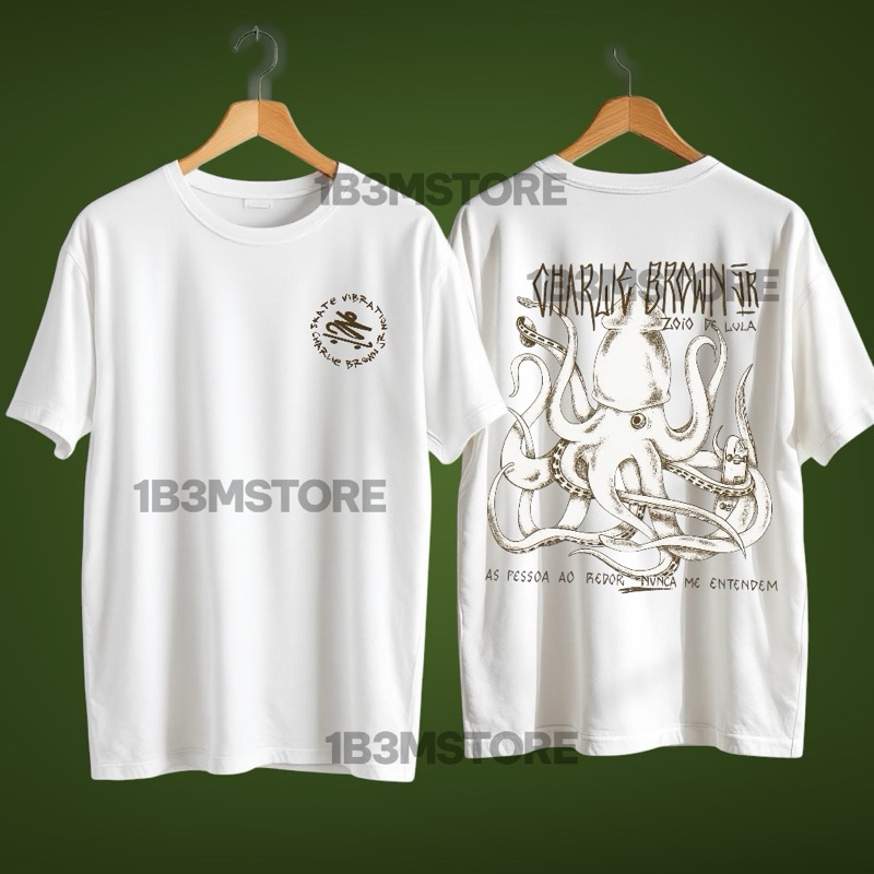 Camiseta Zoio de Lula TAMANHO GRANDE- Charlie Brown Jr - Escolha a Cor Exclusivo Verao 2024
