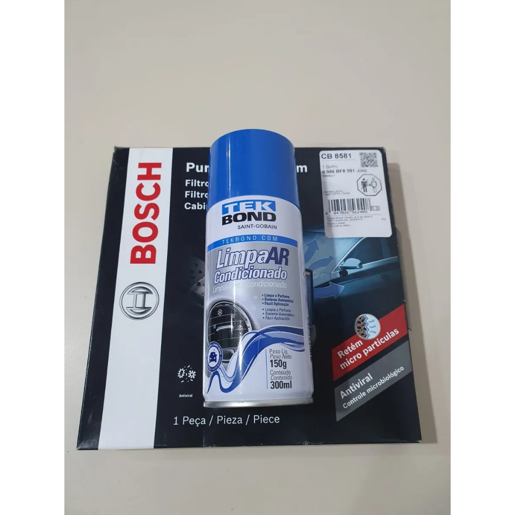 Filtro Ar Condicionado Duster 1.6 16v + Spray Limpeza
