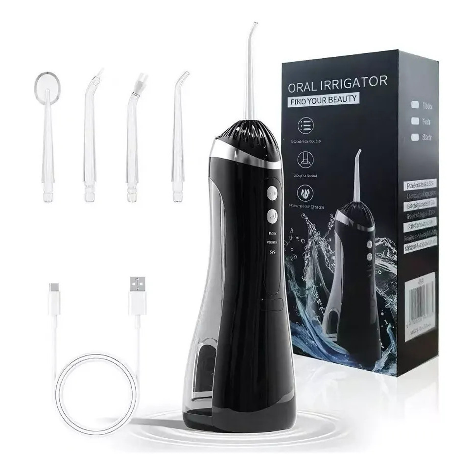 Escova Dente Jato Água Portátil Usb Recarregável Aparelho