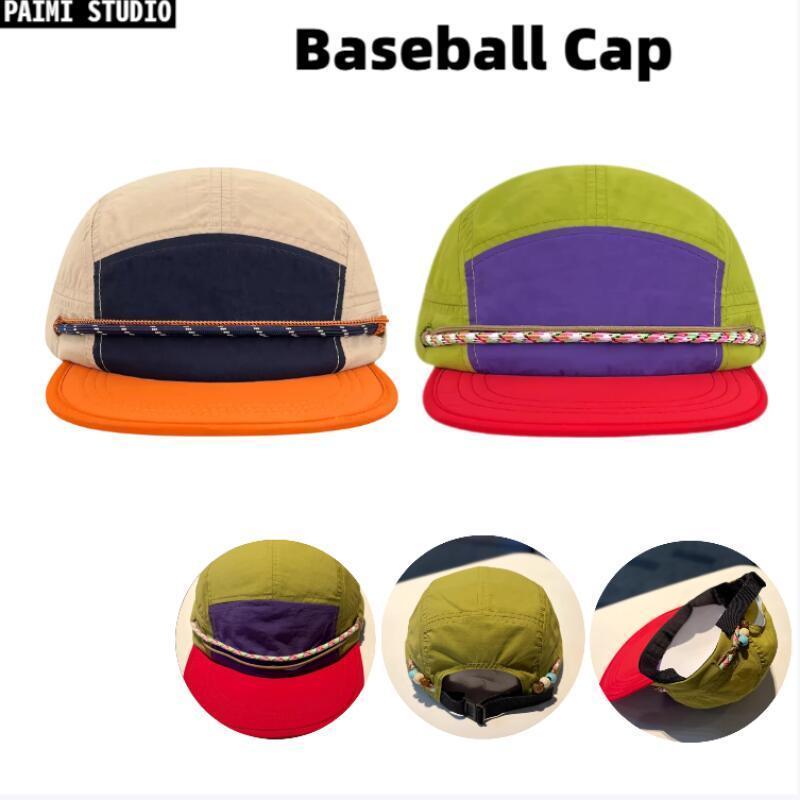 Boné Five Panel Nylon Mesh Secagem Rápida Esportes Corrida Ciclismo Camping Streetwear Unissex Chapéu