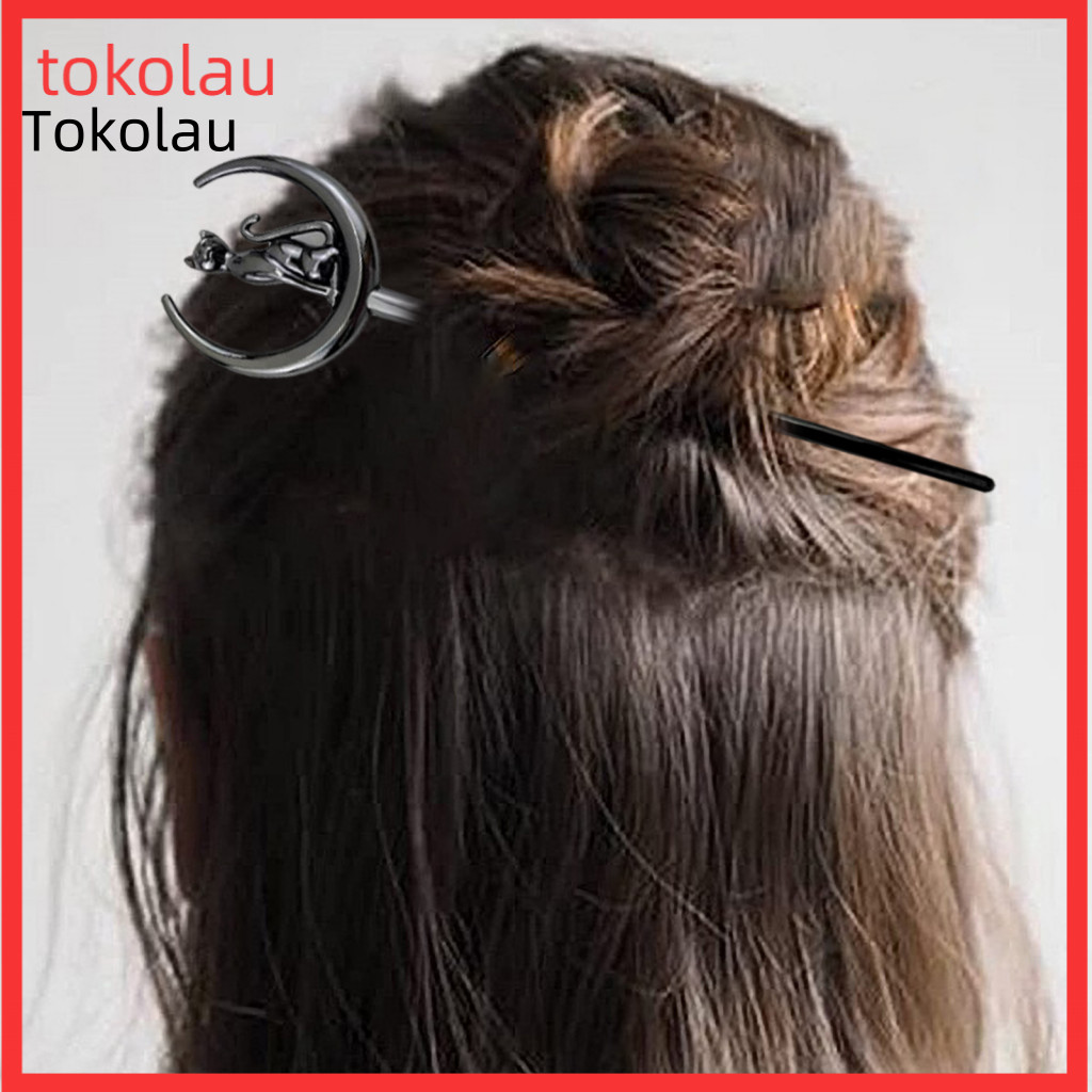 Hair Claw Black Crow Hairpin Strong Durable Clip for Women Girls – Retro Bat Bird Shape Pin Halloween for Cross-border
