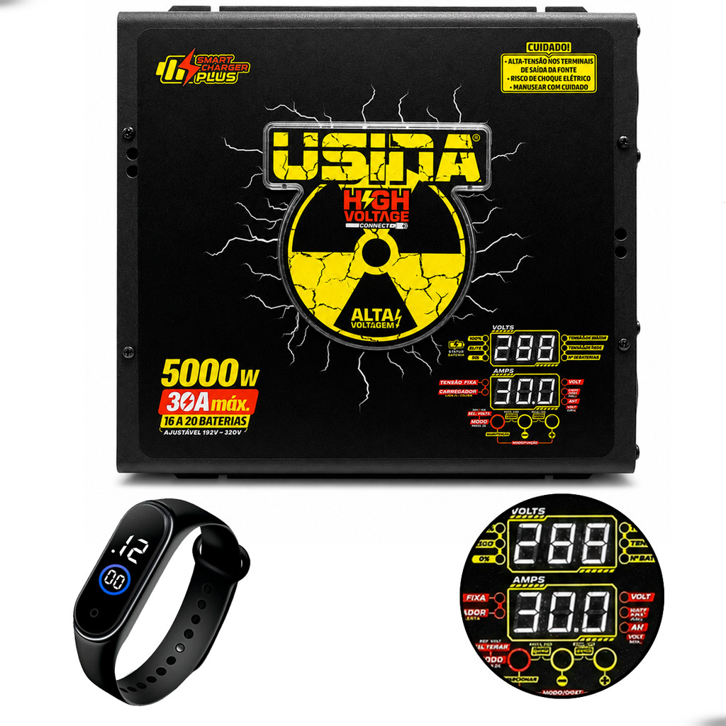 Fonte 5000W 30A High Voltage Usina Spark 320V Controle Inteligente