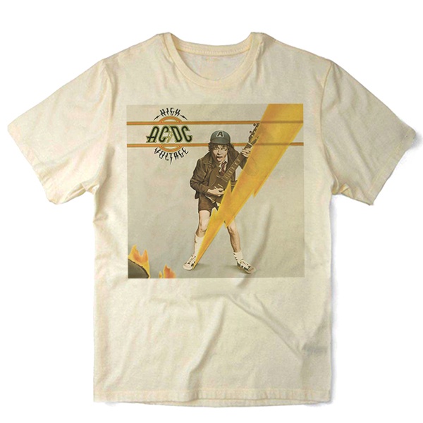 Camiseta Algodao AC/DC High Voltage Album Hardrock Unissex