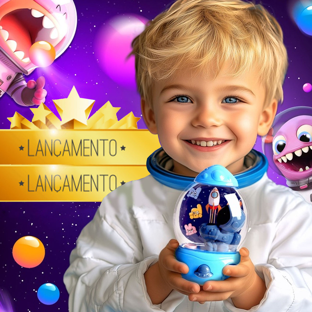 Foguete Get play Mini Maquina de Bolinhas