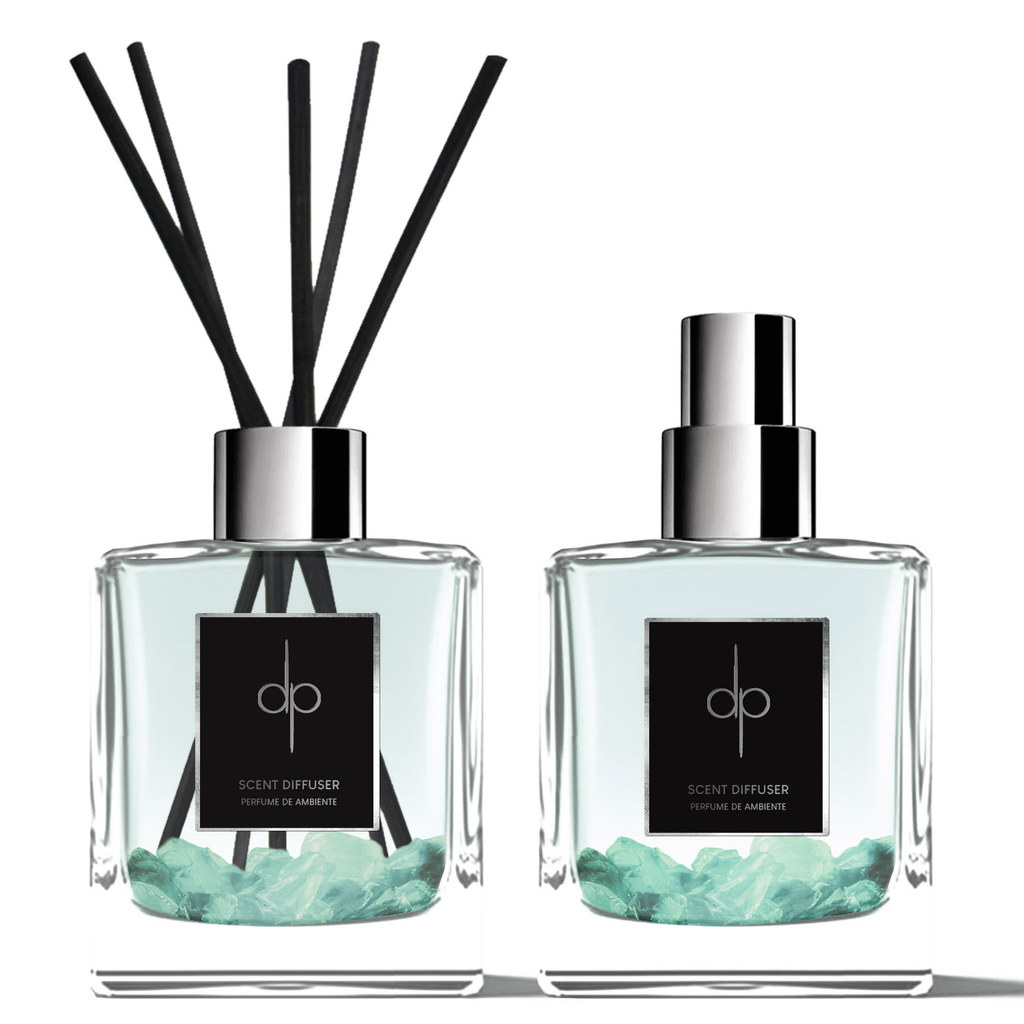 Kit Difusor E Vela - Aquamarine | Brisa Marinha 100ml