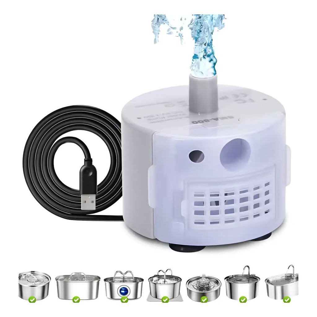 mall inline badgeUSB Water Pump for Pet Fountain Bomba submersível para Cat Water Drinker Bomba de substituição