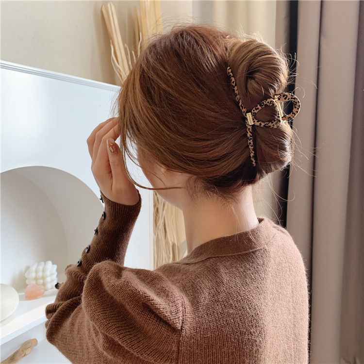 Simples estilo legal cross-border grab clip grande temperamento transfronteiriço elegante garra de cabelo para trás cabe