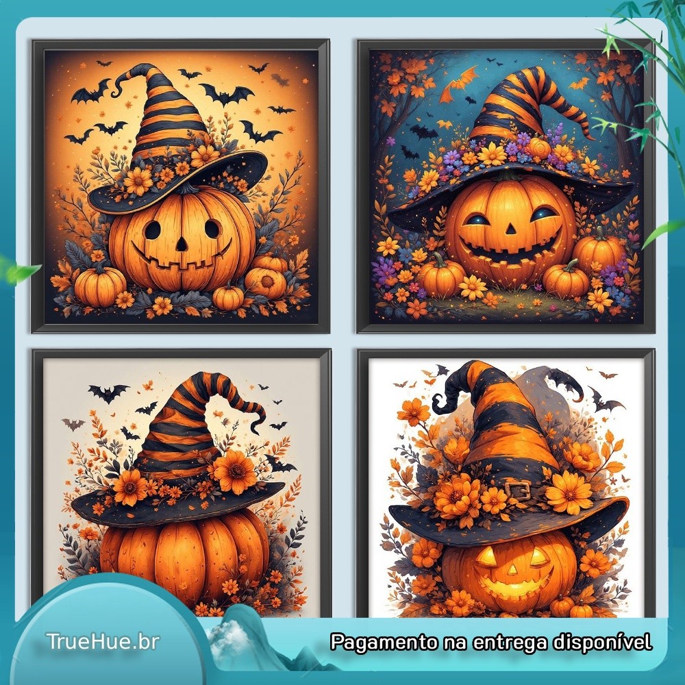 Halloween DIY 5D Diamond Art Kits Full Square Broca Cristal 13.78x13.78 Polegadas
