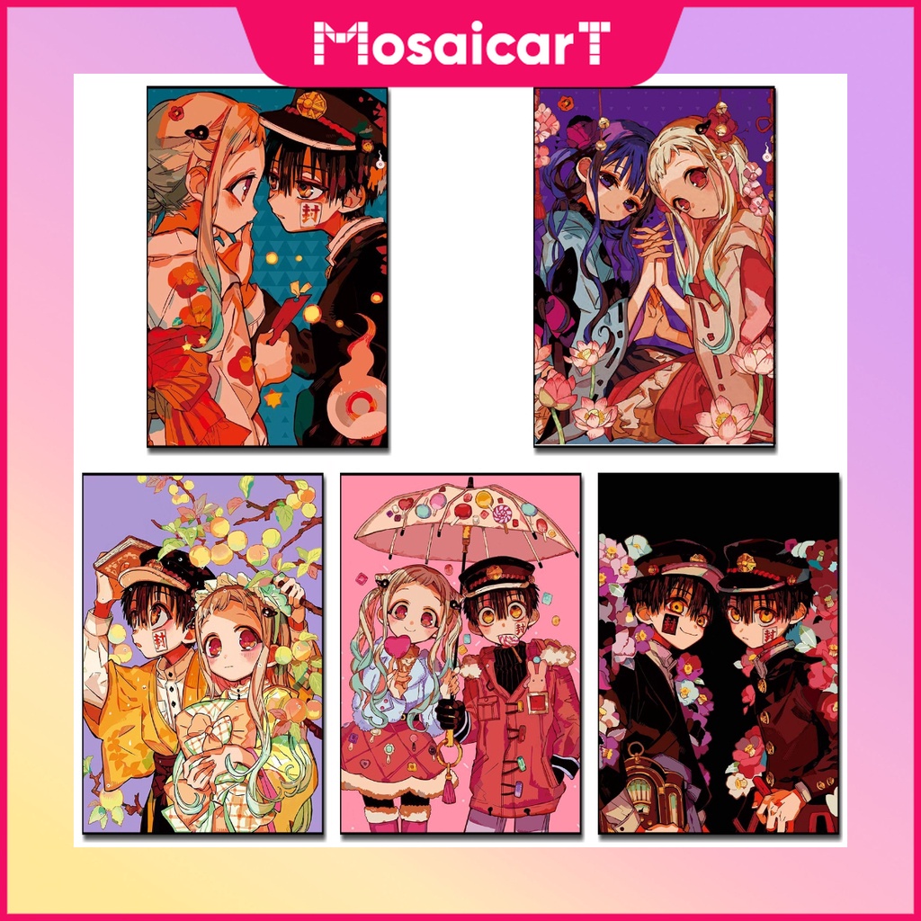 Ma5d Pintura Diamante Desenho Animado anime Hanako-kun Full Diamond Sala De Estar Colar Ponto Cruz Quarto Jantar Bordado