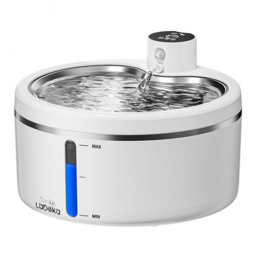 Wireless Cat Water Purifier 3.5 Liter, Equipped with Motion Sensor and Low-Noise Pump, 3 Operating Modes - Round