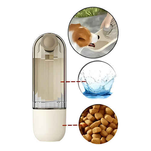 Bebedouro E Comedouro Portátil Para Pets Passeio Fácil