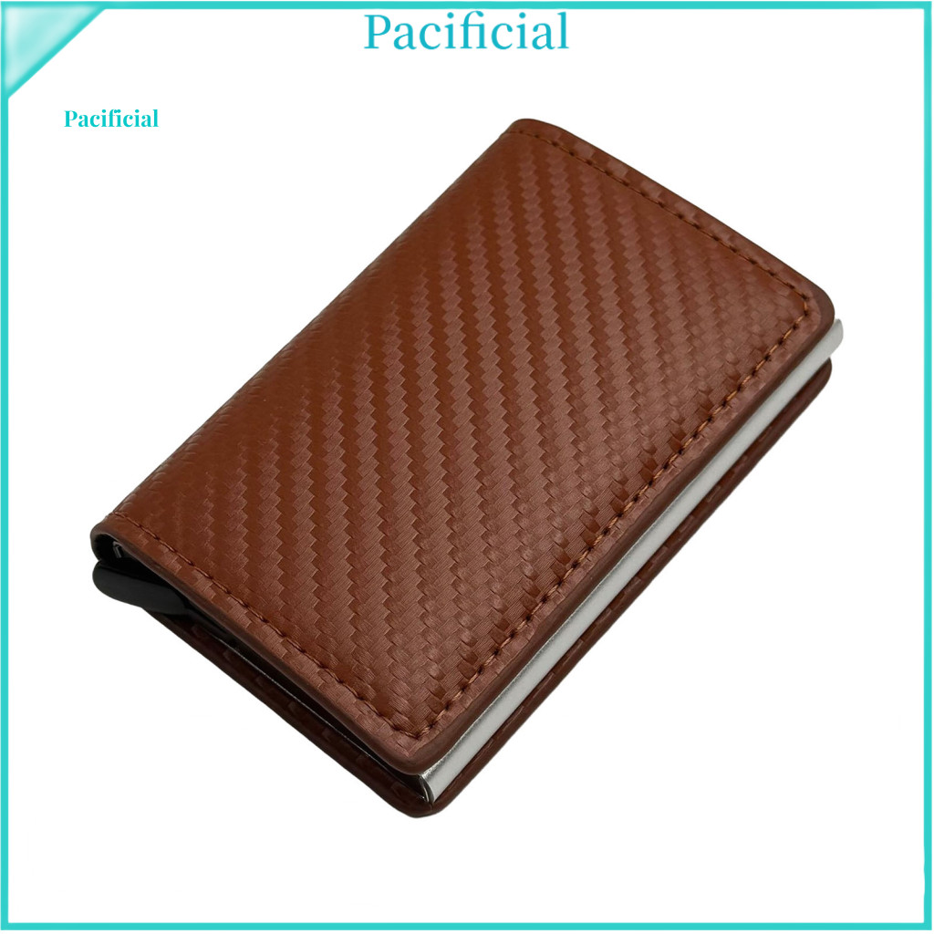 Rfid Blocking Wallet Men's Slim Aluminum Anti-theft Pop-up Card Holder for Cash Credit Cards Lightweight Durable Pocket