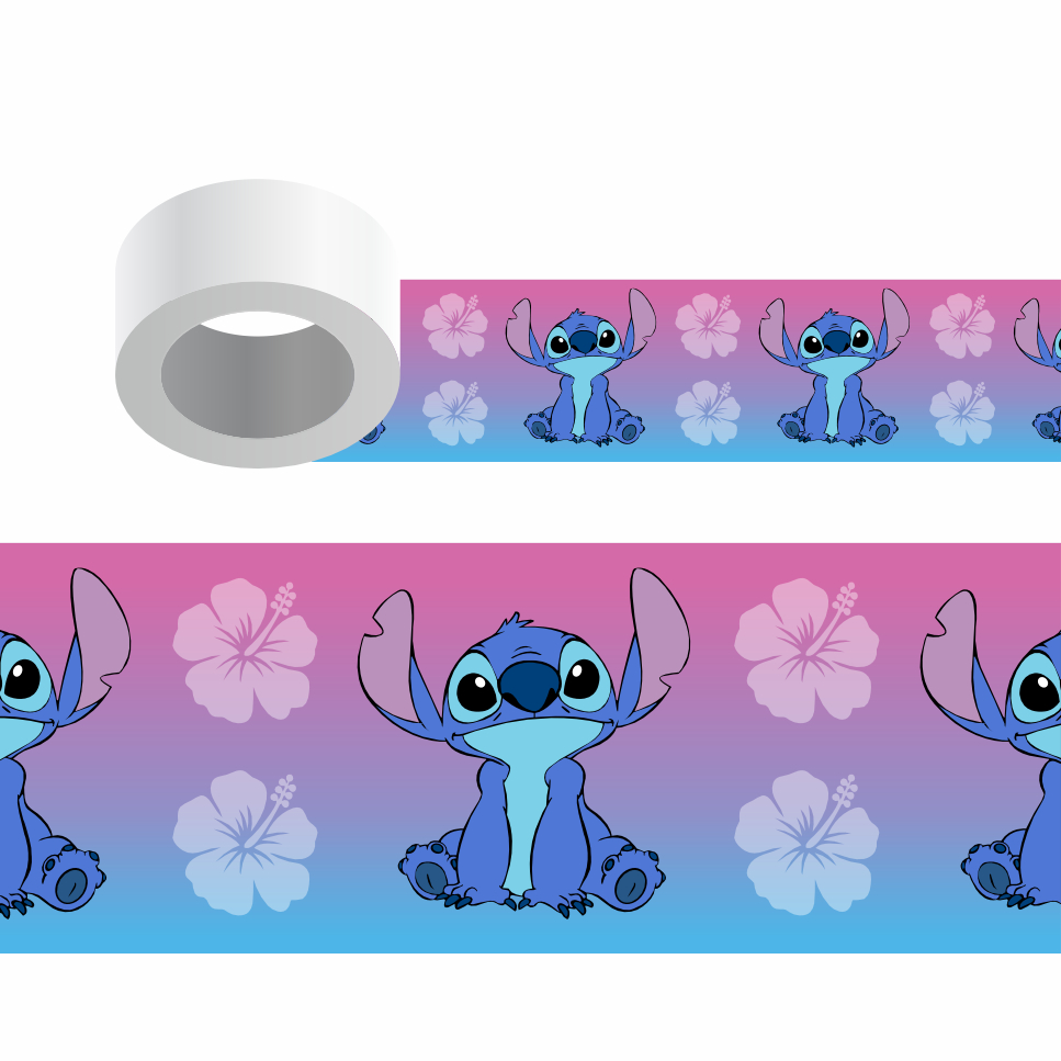 STITCH 05719 - Papel de Parede Border Faixa Adesiva Decoração para Quarto Infantil - Parede
