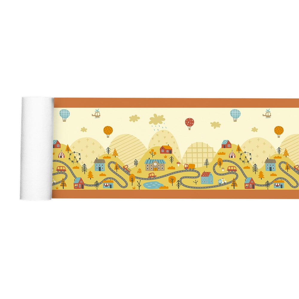 Faixa Decorativa Border Cidade Campo Boho Vintage Quarto Infantil 017bd