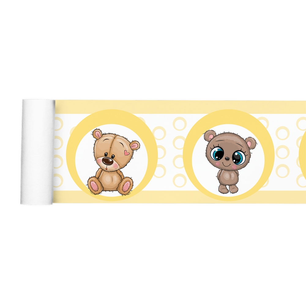 Faixa Adesiva Decorativa Border Ursinho Infantil Menino Menina 031bd
