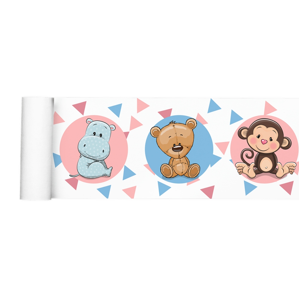 Faixa Adesiva Decorativa Border Bichinhos Fazenda Infantil Menino Menina Zoo Safari 029bd