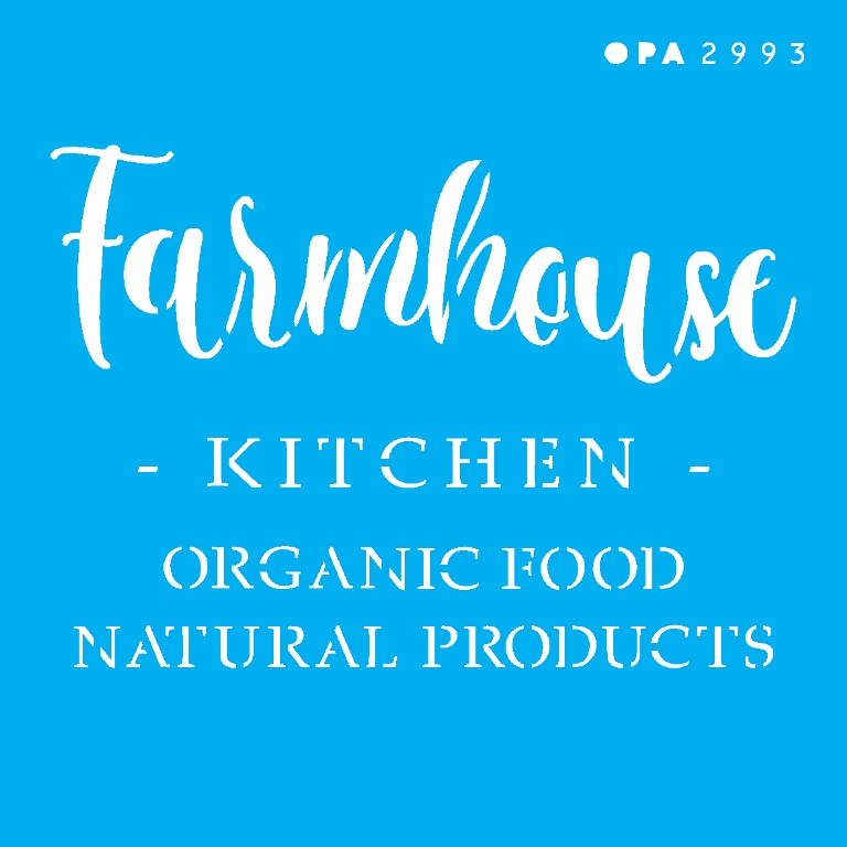 Stencil Farmhouse Kitchen 10x10 Opa 2993
