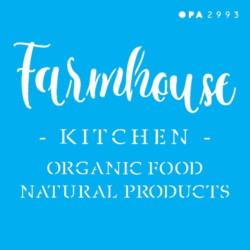 Stencil Opa 10 X 10 cm - Farmhouse Kitchen - 2993