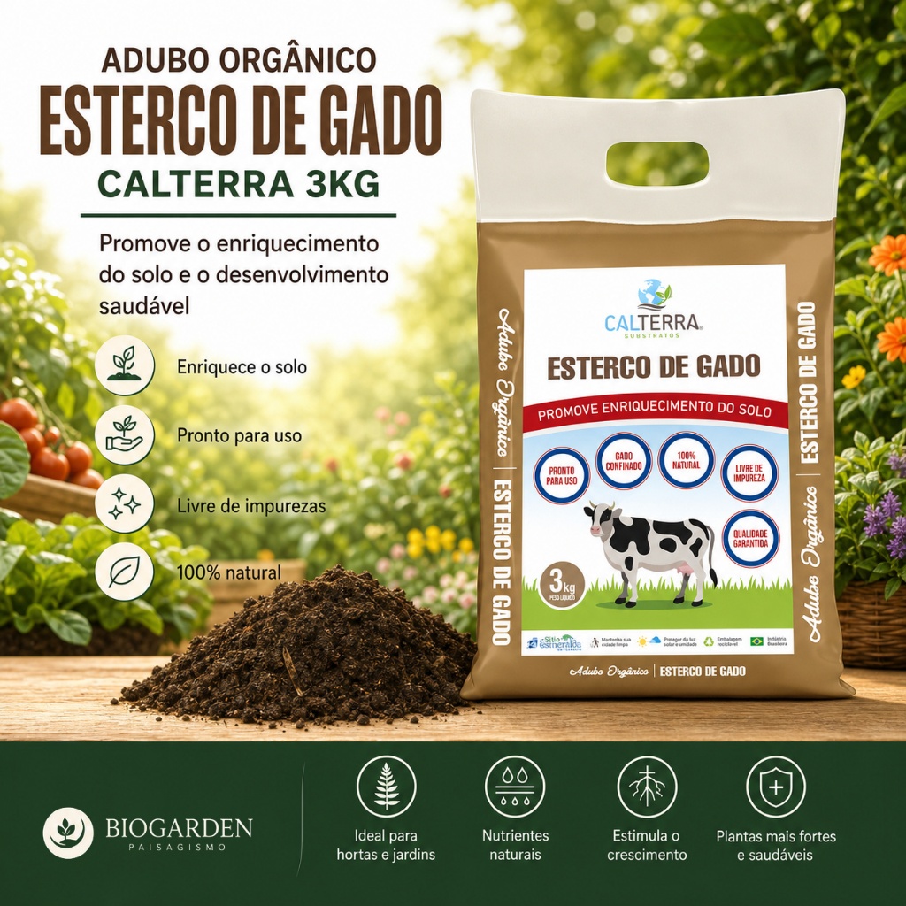 Esterco de Gado Calterra 3kg