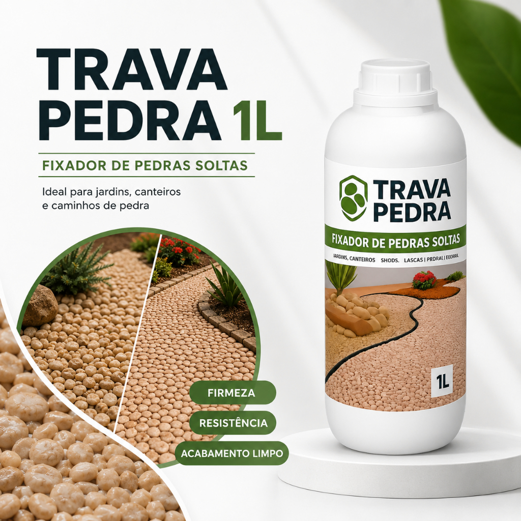 Trava Pedras 1L Fixador Jardim Pedras Decorativas Caminho Piso Proteção Contra Umidade Infiltração