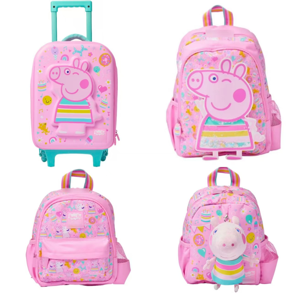 Austrália Peppa Pig Schoolbag Escola Primária Crianças Mochila Impermeável Crianças Conjunto de Mochila Casual Série