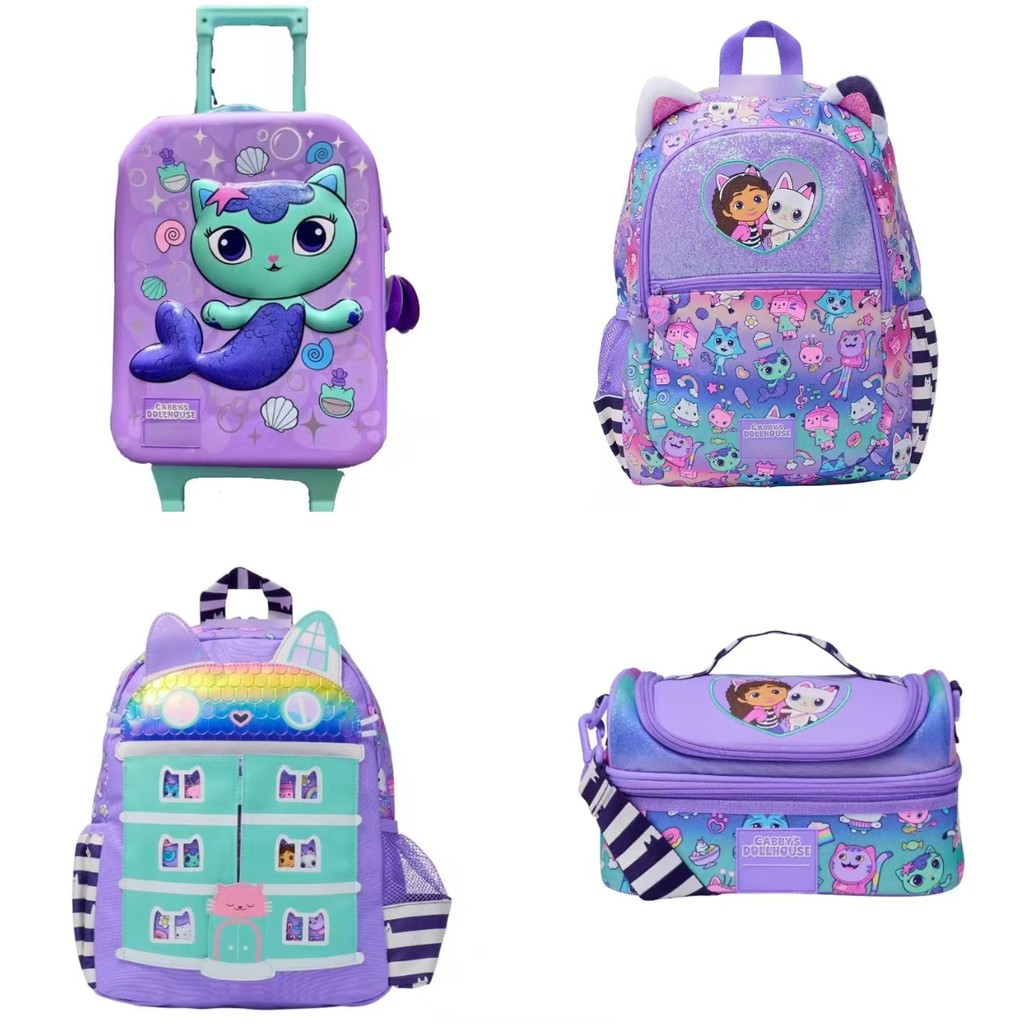 Austrália PurpleGabidora Schoolbag Escola Primária Crianças Lazer Ao Ar Livre Mochila Conjunto Série