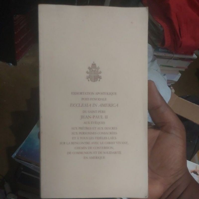 Livro - Exhortation Apostolique Post-Synodale Ecclesia in America Du Saint-Père Jean-Paul II (em Francês)