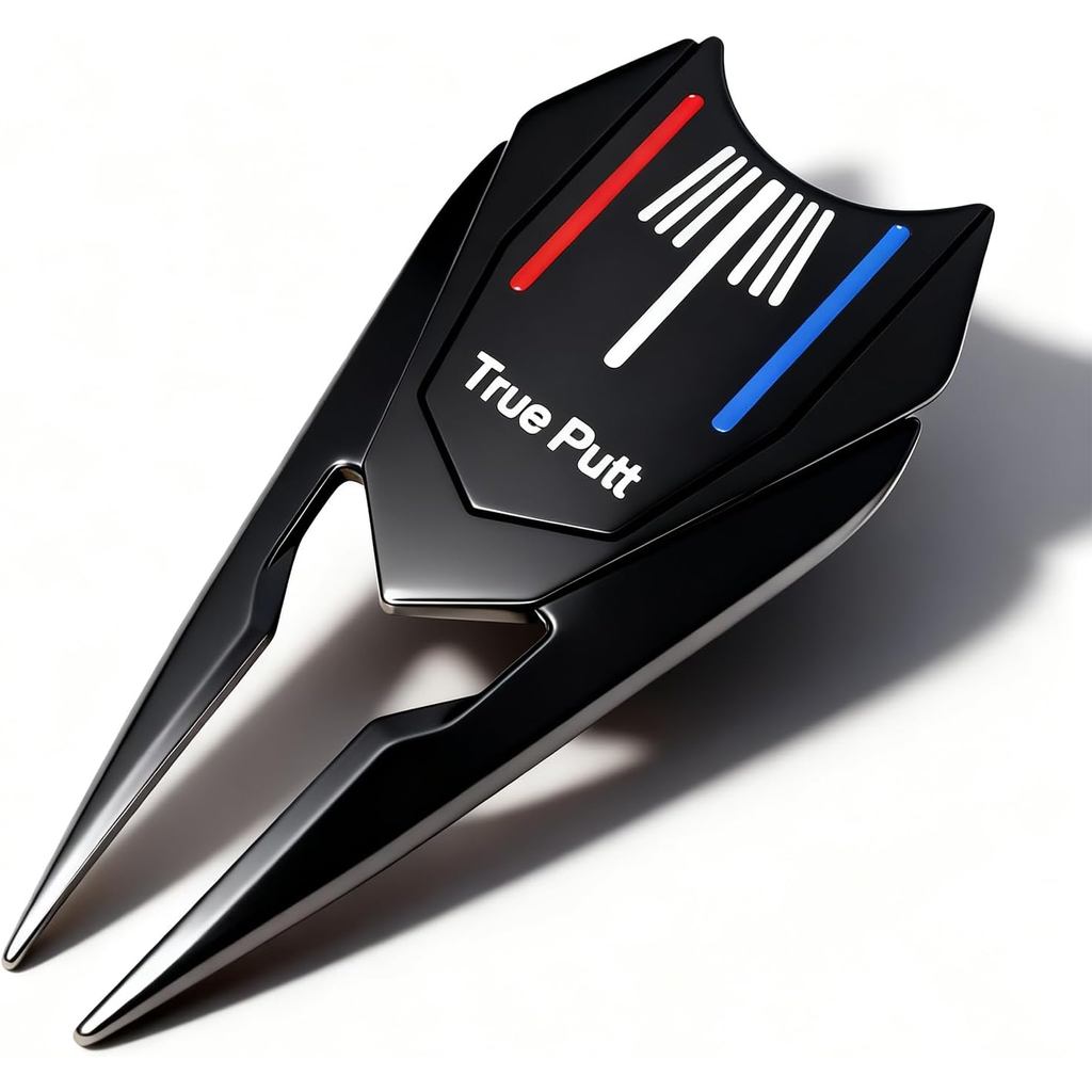 Golf Divot Tool with Ball Marker and Magnetic Hat Clip, Multi-Functional Durable Divot Repair Tool, Premium Golf Accesso