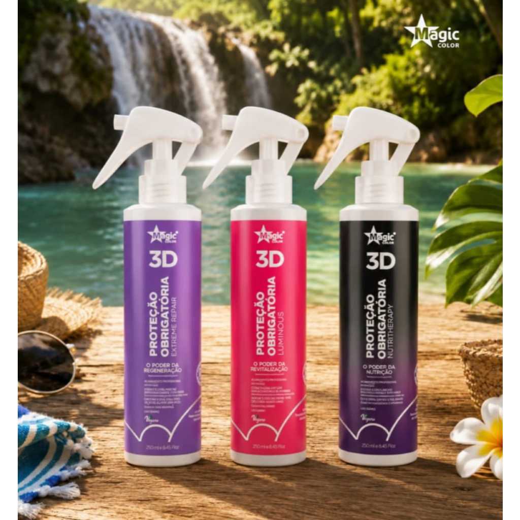 Magic Color 3D Proteção Obrigatória 250ml Extreme Repair Nutritherapy Luminous - Escolha o Seu