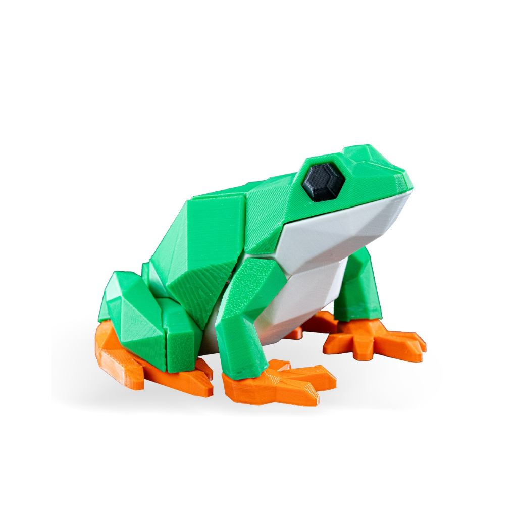 Sapo Low Poly Magnético para Montar