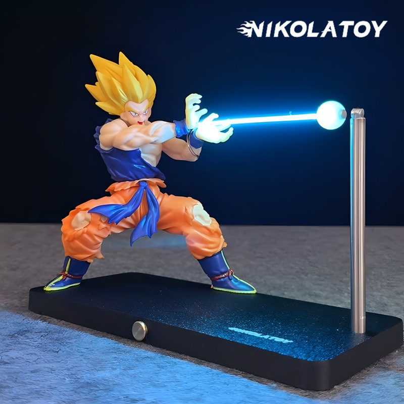Dragon Ball Feito À Mão Wukong Luz Noturna Levitação Magnética Atmosfera Decoração Adequado Para Quarto De Interiores De