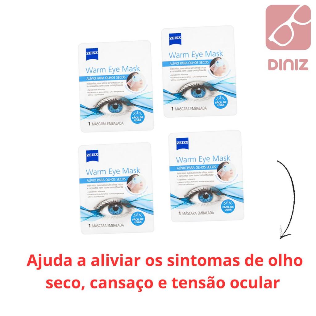 Zeiss Warm Eye Mask Máscara Alívio Olhos Secos 4 Unidades