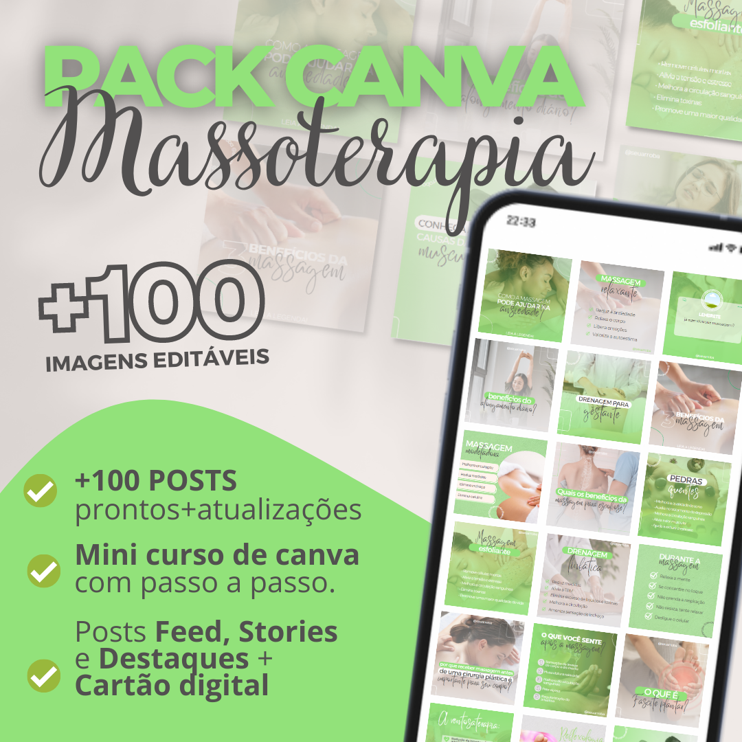 Pack Canva MASSOTERAPIA