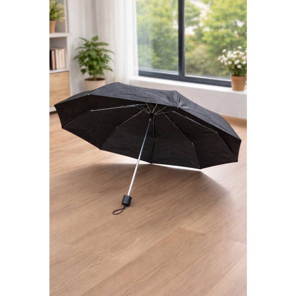 Guarda-Chuva Dobrável Compacto Preto 53cm | Sombrinha Portátil Resistente para Bolsa e Mochila