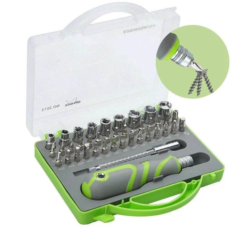 Kit  Chaves 41 em 1 retrátil Magnetico Profissional