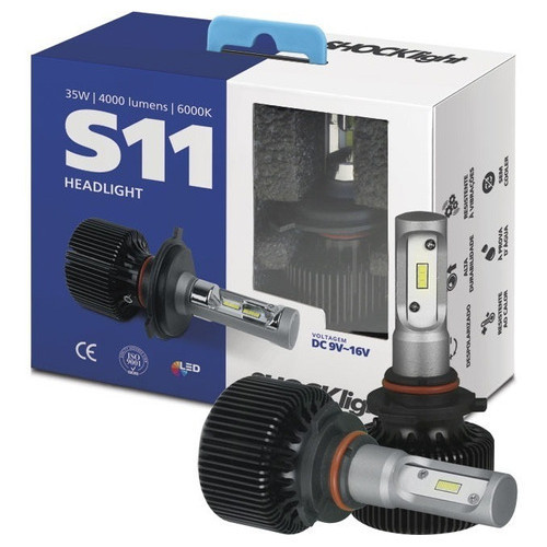 Kit Super Led Headlight S11 6000k 35w 4000 Lúmens Shocklight
