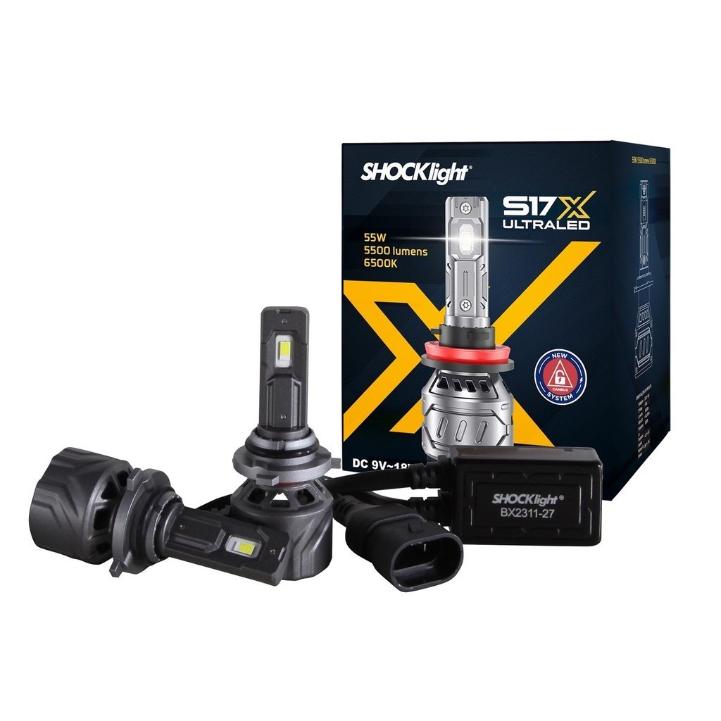 Ultraled S17X HB4/9006 6500K 6000 Lumens 9~32v