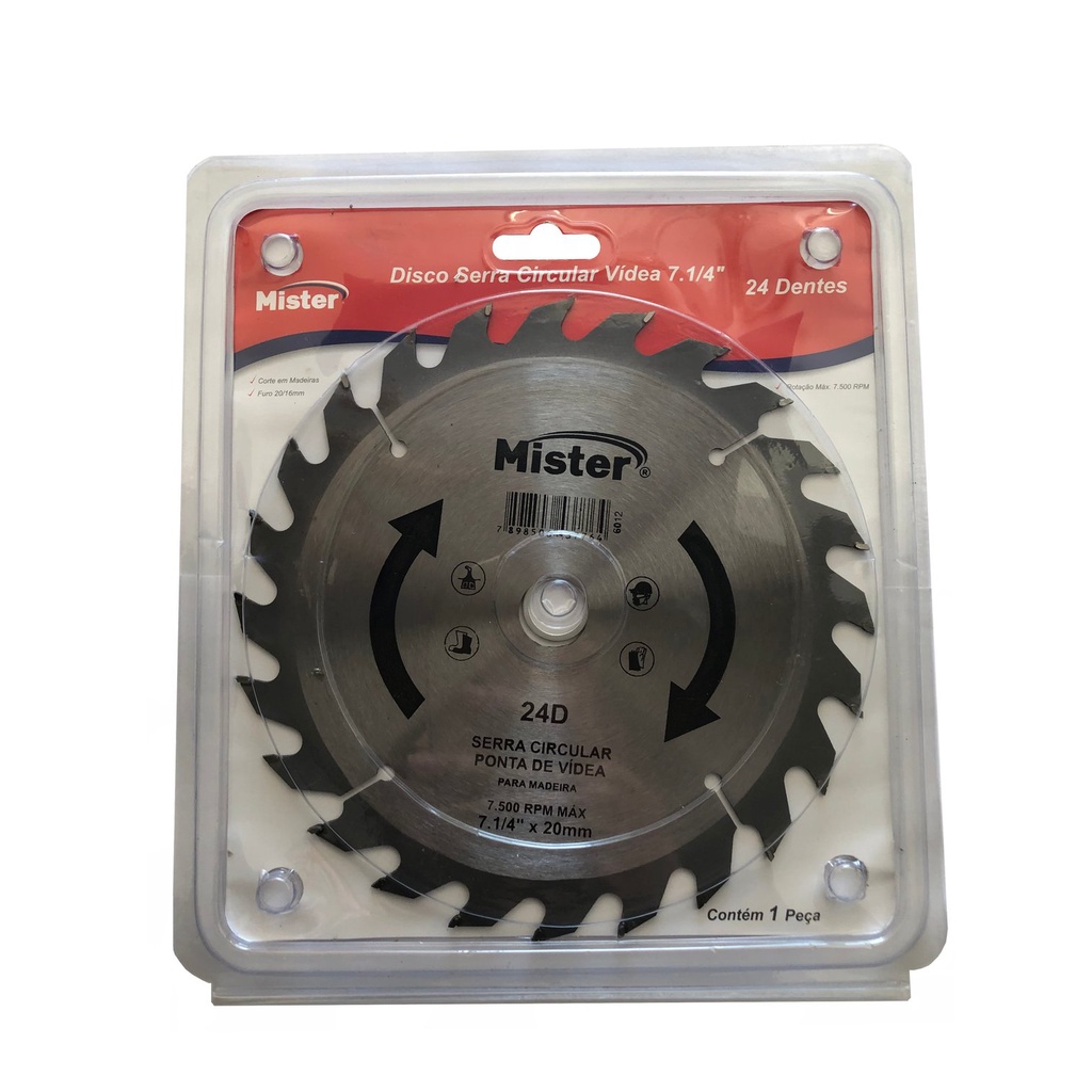 Disco de Serra Videa 110mm 24 Dentes - MISTER