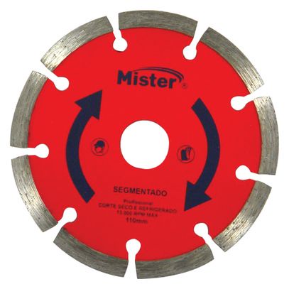 Disco Diamantado Segmentado 110mm - Mister