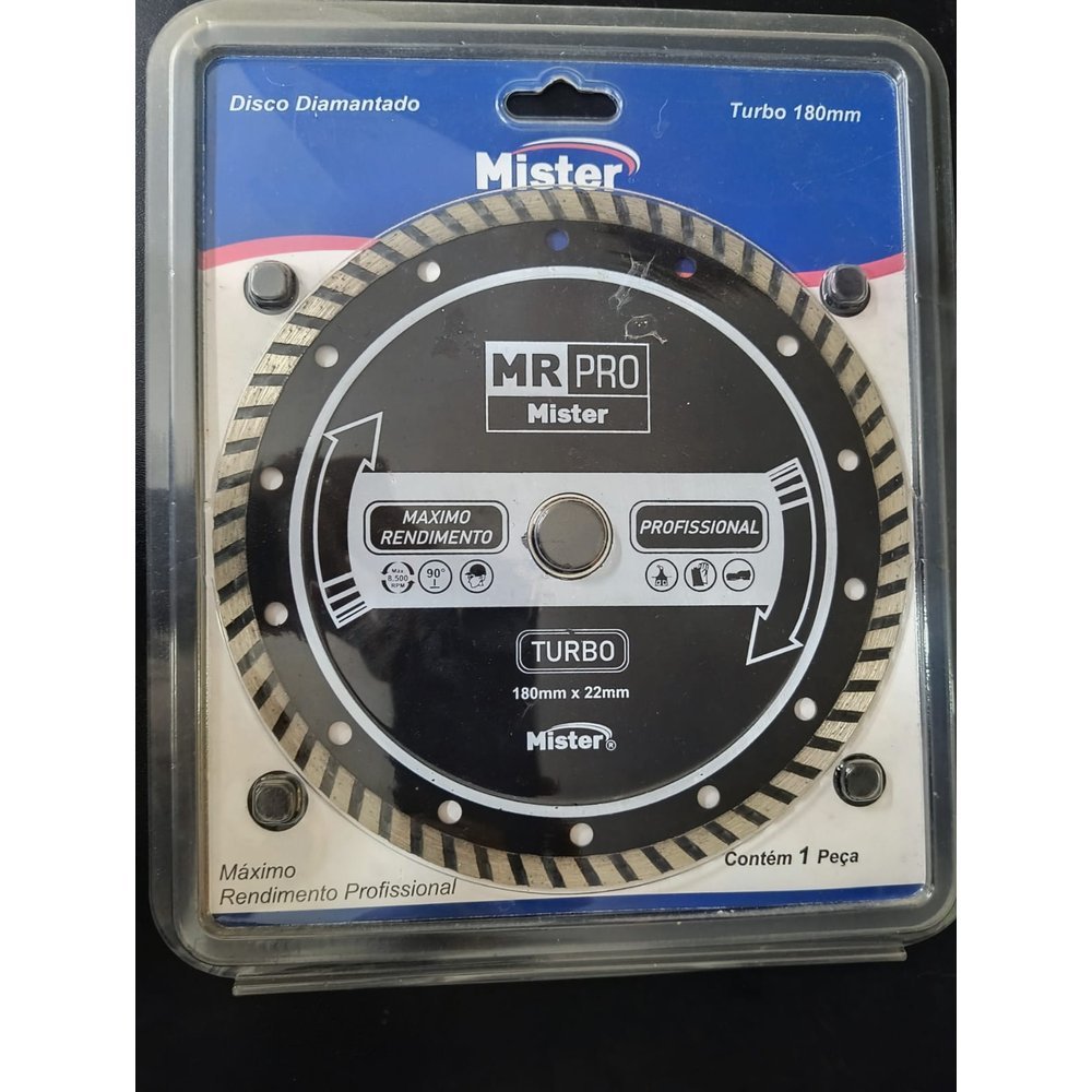 Disco Diamantado Mister Turbo Mr Pro 180mm