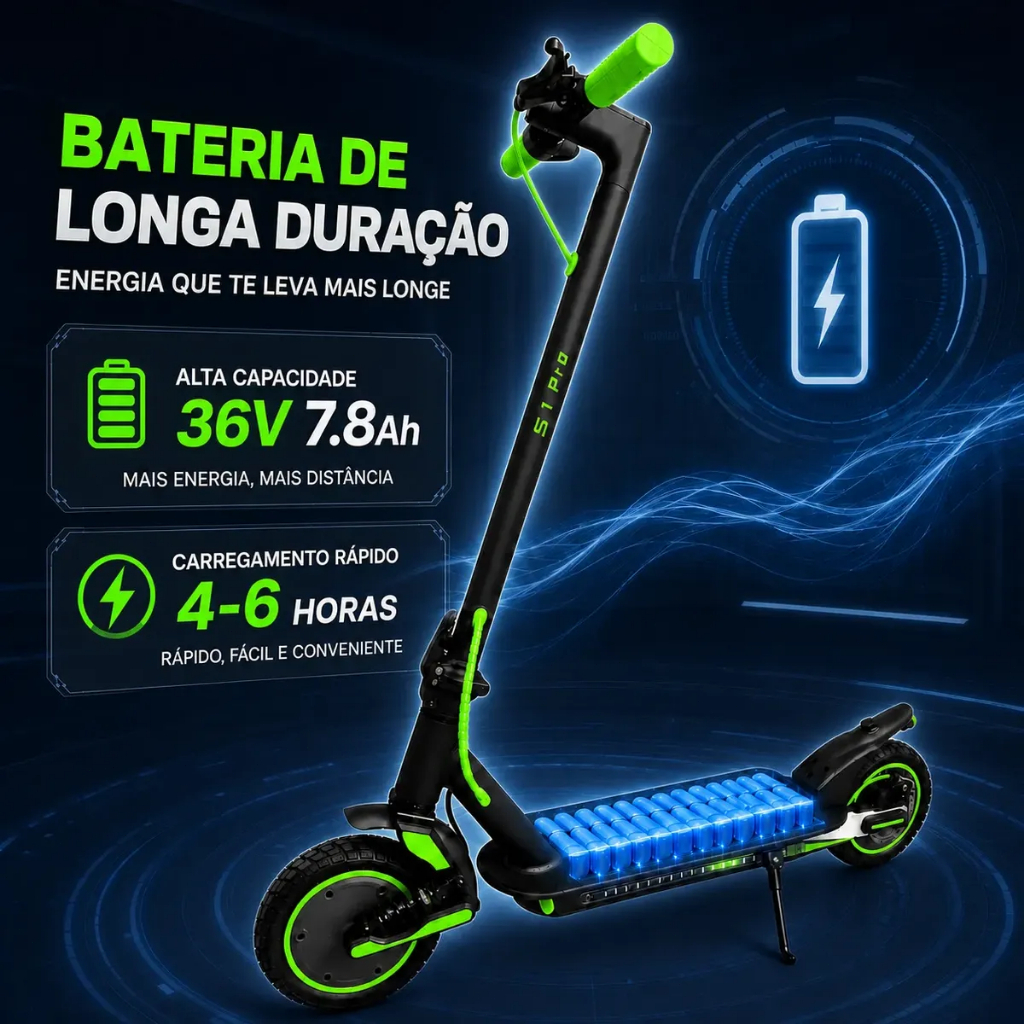 Electric Scooter, 500w Electric Scooter with Speed Up to 30 Km Bluetooth, 40 km autonomy, foldable