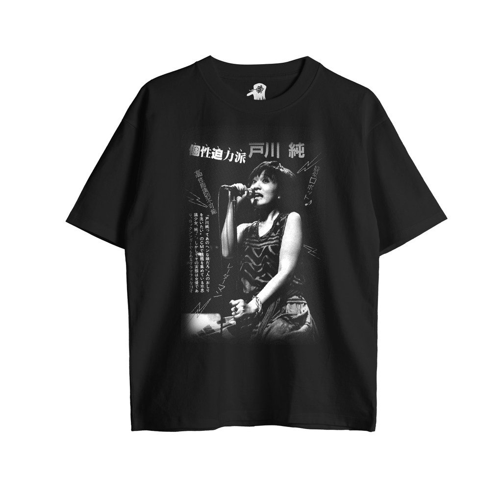 Music.Soul Camiseta Unissex Jun Togawa Hilo Yandere Loli Showa Rock Punk Algodão Largo Confortável Linda Estilosa Retrô