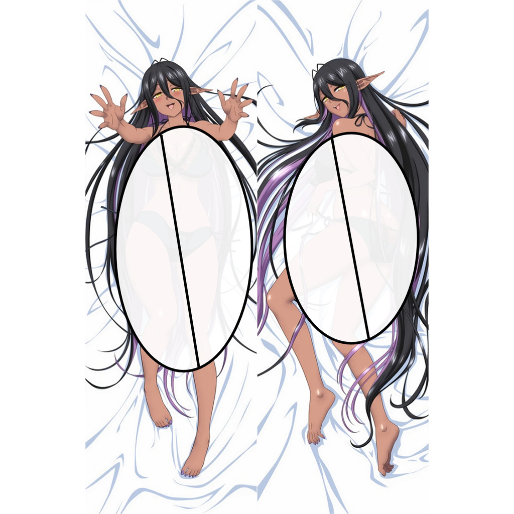 Yandere Dark Elf Mariabell Hing Body Case Pele De Pêssego 2 Vias Tricot Longo Lance Almofada Capa De Cama Para Casa