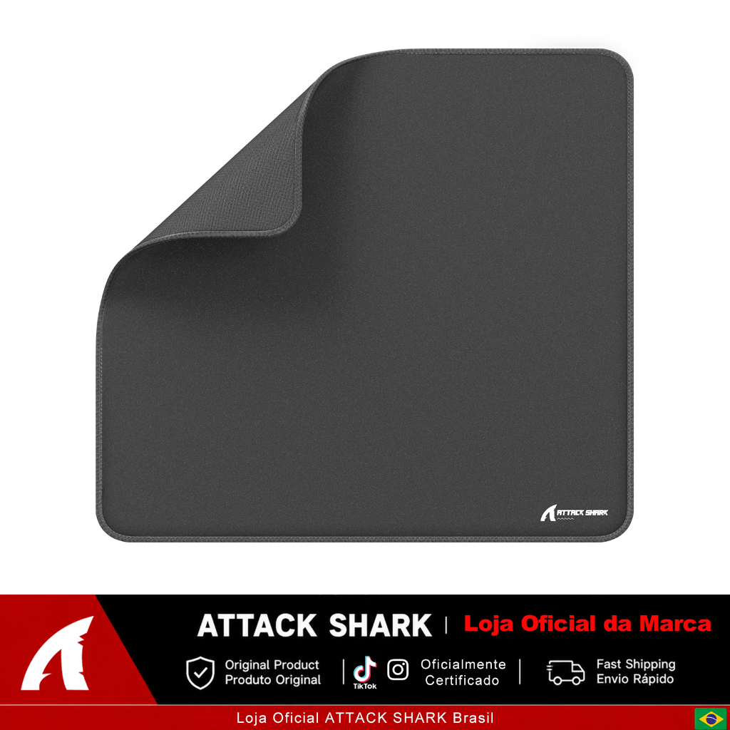 ATTACK SHARK CM02 Mousepad Gamer Speed 450x400mm, Waterproof, Base Antiderrapante