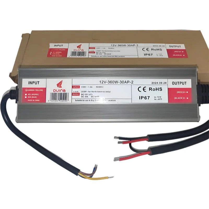 Fonte Blindada Chaveada  12v30a 360w A Prova De Agua