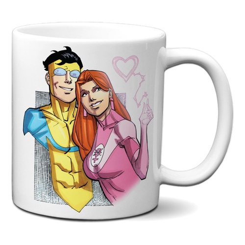 Caneca Invincible Mark E Eve Atômica Casal Apaixonado