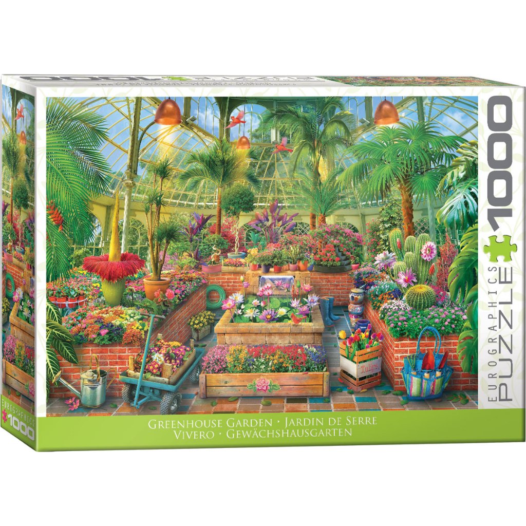 Quebra cabeça Eurographics [22109] Greenhouse Garden - 1000 peças