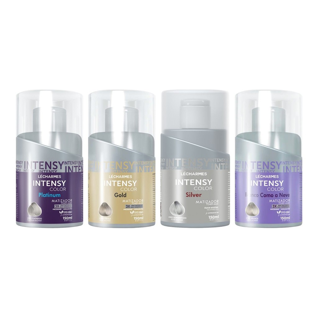 Matizador Le Charmes Intensy Color Platinum Gold Silver e Branco Como a Neve 150ml