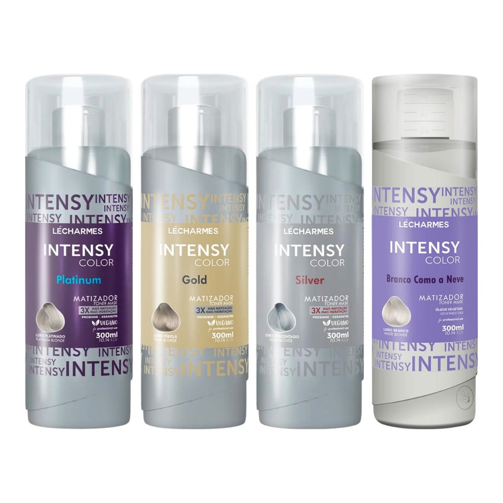 Matizador Le Charmes Intensy Color Platinum Gold Silver e Branco Como a Neve 300ml