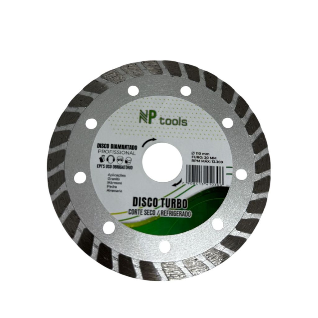 DISCO TURBO - CORTE SECO REFRIGERADO - 20MM - NP TOOLS